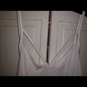 SOLD No Boundaries White Tank Top with Strap Detailing